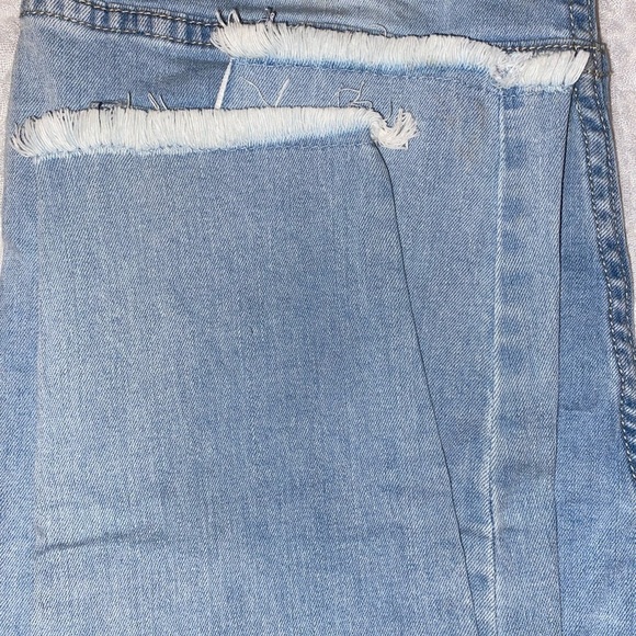 AMP Ladies Skinny Jeans in a Light Wash Blue Denim & Snakeskin Stripe in Size 10 - Picture 5 of 7